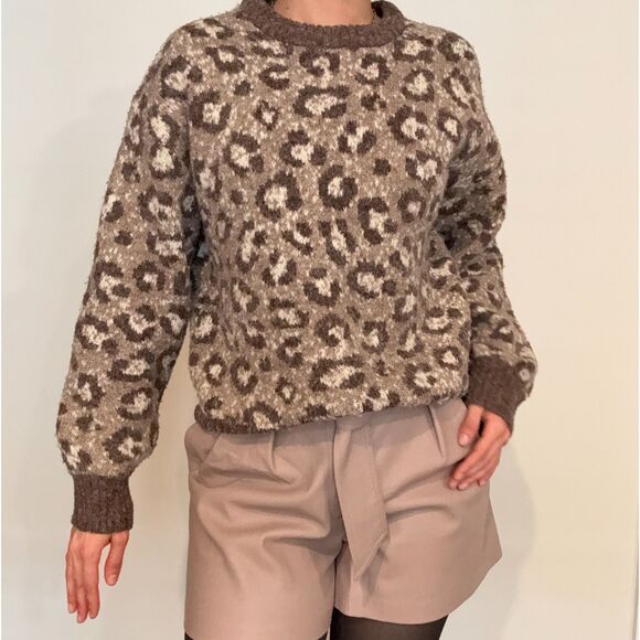 Cozy Leopard Print Sweater – Primark (XS, Oversized Fit) - Picture 1 of 5